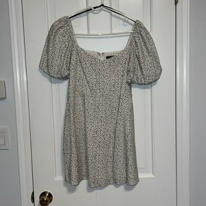 Polka dot Puff Sleeve Mini Dress